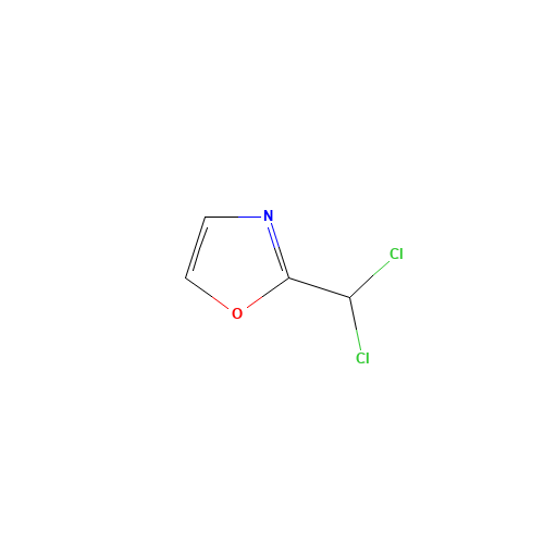 2-DICHLOROMETHYL-OXAZOLE (CAS: 885274-38-4) - Chemical Structure and Molecular Formula 