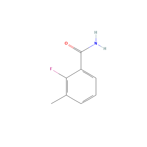 2-FLUORO-3-METHYLBENZAMIDE (CAS: 1003712-12-6) - Chemical Structure and Molecular Formula 