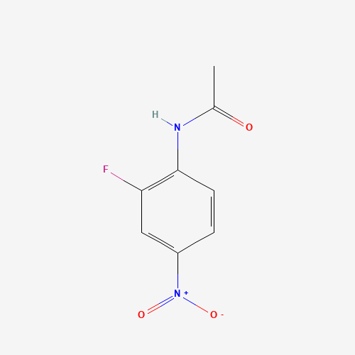 2'-FLUORO-4'-NITROACETANILID (CAS: 348-19-6) - Chemical Structure and Molecular Formula 