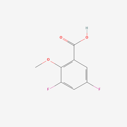 3,5-difluoro-2-methoxybenzoic acid (CAS: 886498-75-5) - Chemical Structure and Molecular Formula 