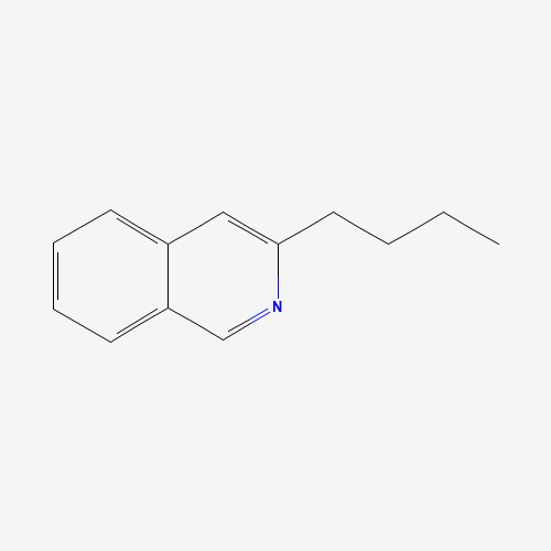 3-BUTYLISOQUINOLINE (CAS: 7661-42-9) - Chemical Structure and Molecular Formula 
