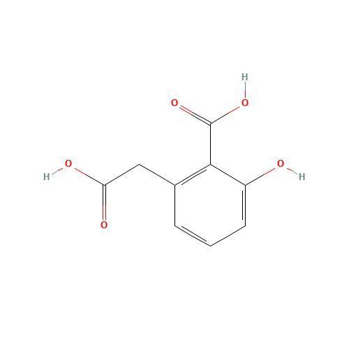 3-HYDROXYHOMOPHTHALIC ACID (CAS: 42421-12-5) - Chemical Structure and Molecular Formula 