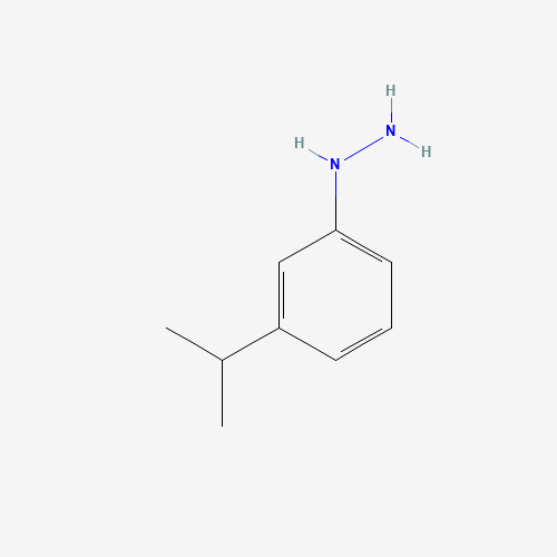 3-ISOPROPYLPHENYLHYDRAZINE HYDROCHLORIDE (CAS: 680218-05-7) - Chemical Structure and Molecular Formula 