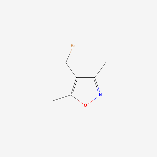 4-(BROMOMETHYL)-3,5-DIMETHYLISOXAZOLE (CAS: 53257-32-2) - Chemical Structure and Molecular Formula 