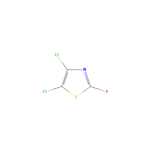 4,5-DICHLORO-2-FLUORO-1,3-THIAZOLE (CAS: 57314-08-6) - Chemical Structure and Molecular Formula 