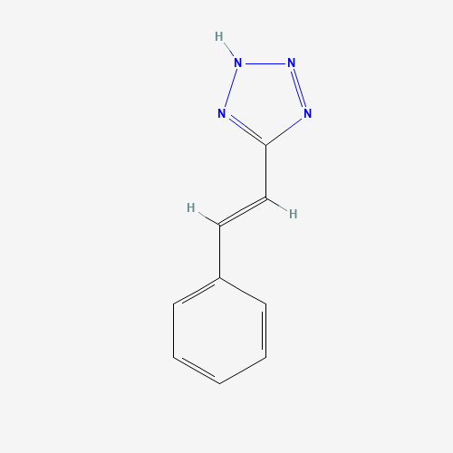 5-STYRYL-2H-1,2,3,4-TETRAAZOLE (CAS: 82701-51-7) - Chemical Structure and Molecular Formula 
