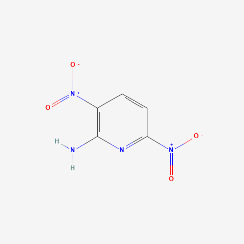 6-AMINO-2,5-DINITROPYRIDINE (CAS: 3073-80-1) - Chemical Structure and Molecular Formula 