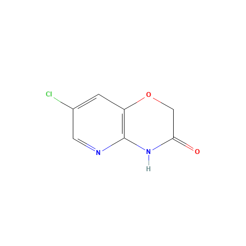 7-CHLORO-2H-PYRIDO[3,2-B]-1,4-OXAZIN-3(4H)ONE (CAS: 205748-05-6) - Chemical Structure and Molecular Formula 