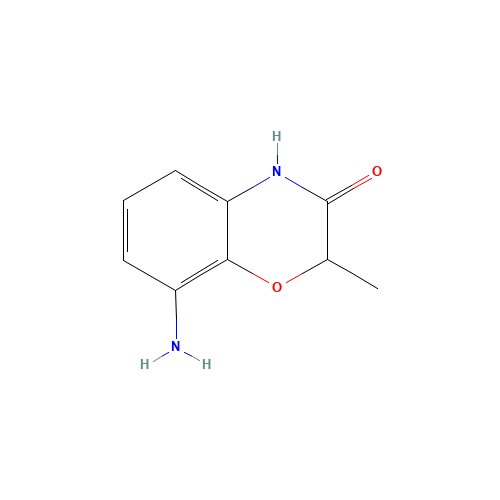 8-AMINO-2-METHYL-2H-BENZO[B][1,4]OXAZIN-3(4H)-ONE (CAS: 870064-81-6) - Chemical Structure and Molecular Formula 