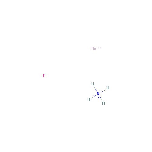 AMMONIUM BERYLLIUM FLUORIDE (CAS: 12430-98-7) - Chemical Structure and Molecular Formula 