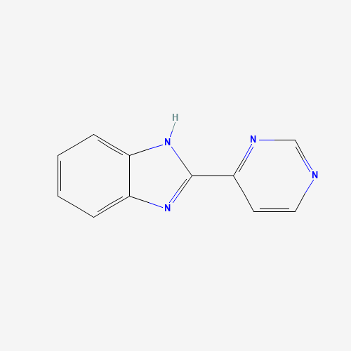 Benzimidazole, 2-(4-pyrimidinyl)- (6CI) (CAS: 99974-32-0) - Chemical Structure and Molecular Formula 