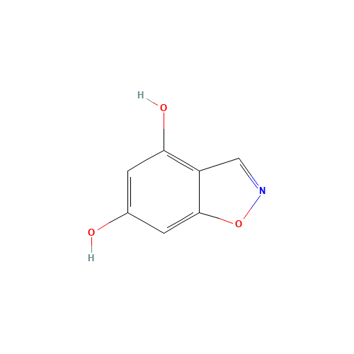 BENZO[D]ISOXAZOLE-4,6-DIOL (CAS: 55477-51-5) - Chemical Structure and Molecular Formula 