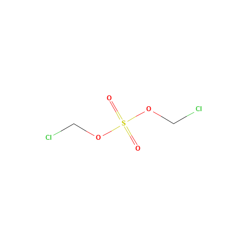 BIS(CHLOROMETHYL)SULFATE (CAS: 73455-05-7) - Chemical Structure and Molecular Formula 
