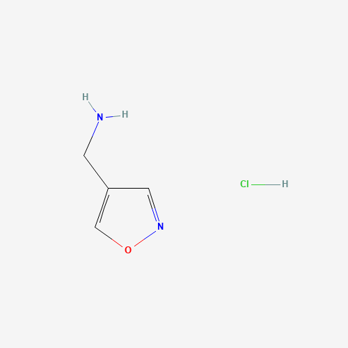 C-ISOXAZOL-4-YL-METHYLAMINE HYDROCHLORIDE (CAS: 173850-71-0) - Chemical Structure and Molecular Formula 