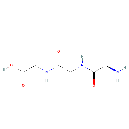 H-D-ALA-GLY-GLY-OH (CAS: 77286-90-9) - Chemical Structure and Molecular Formula 