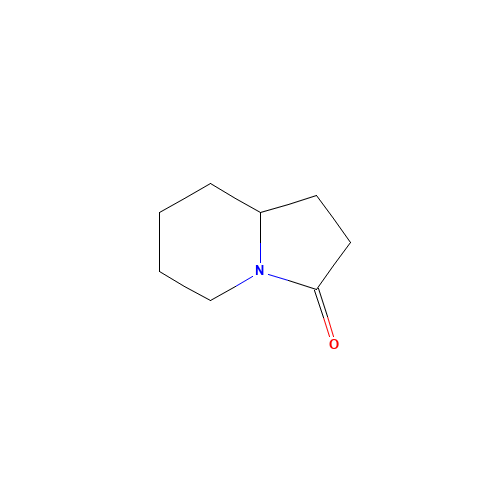 HEXAHYDRO-3(2H)-INDOLIZINONE (CAS: 71779-55-0) - Chemical Structure and Molecular Formula 