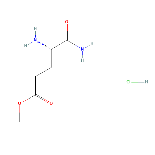 H-GLU(OME)-NH2 HCL (CAS: 70830-50-1) - Chemical Structure and Molecular Formula 