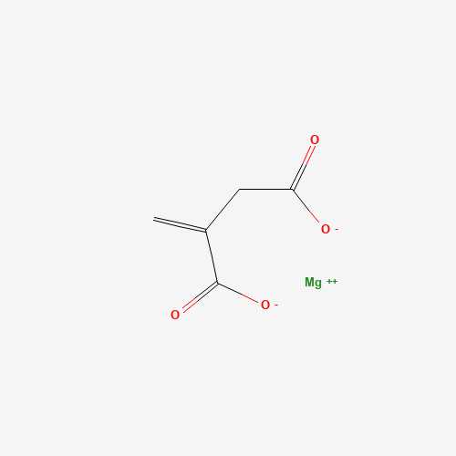 ITACONIC ACID, MAGNESIUM SALT (CAS: 69064-18-2) - Chemical Structure and Molecular Formula 