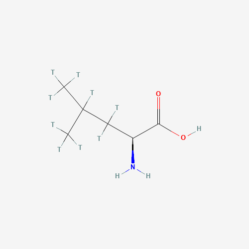 LEUCINE, L-[3,4,5-3H(N)]- (CAS: 96084-09-2) - Chemical Structure and Molecular Formula 