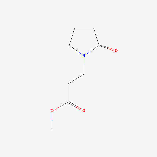 METHYL 3-(2-OXOPYRROLIDIN-1-YL) PROPANOATE (CAS: 24299-77-2) - Chemical Structure and Molecular Formula 