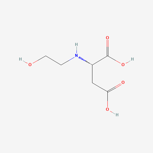 N-(2-HYDROXYETHYL) ASPARTIC ACID (CAS: 125677-11-4) - Chemical Structure and Molecular Formula 