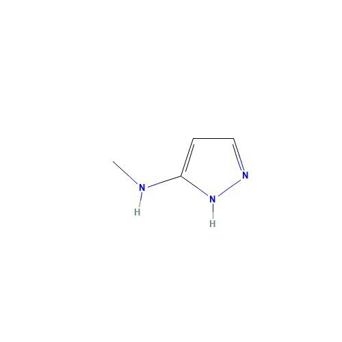 N-Methyl-3-aMinopyrazole (CAS: 446866-62-2) - Chemical Structure and Molecular Formula 