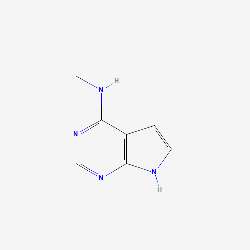 N-METHYL-7H-PYRROLO[2,3-D]PYRIMIDIN-4-AMINE (CAS: 78727-16-9) - Chemical Structure and Molecular Formula 