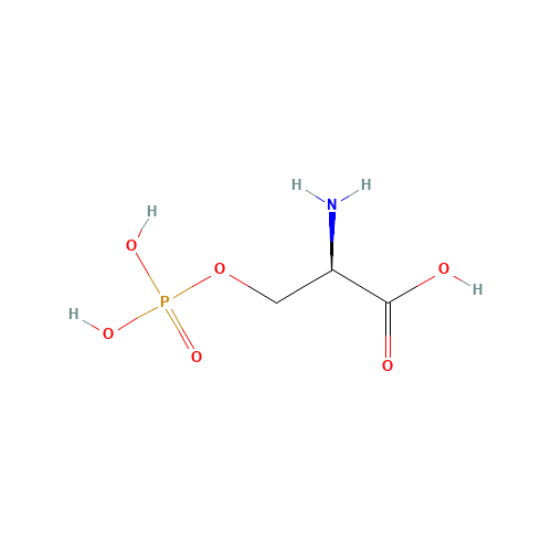 O-PHOSPHO-D-SERINE (CAS: 73913-63-0) - Chemical Structure and Molecular Formula 
