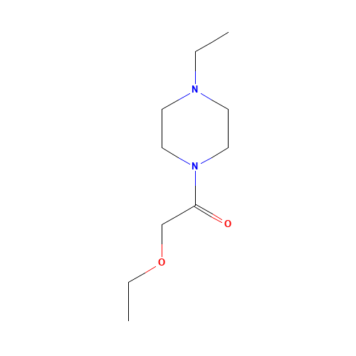 Piperazine,1-(ethoxyacetyl)-4-ethyl- (CAS: 600140-82-7) - Chemical Structure and Molecular Formula 