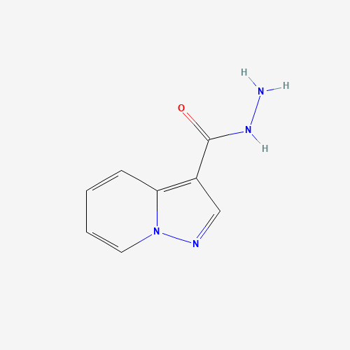 PYRAZOLO[1,5-A]PYRIDINE-3-CARBOXYLIC ACID HYDRAZIDE (CAS: 80536-99-8) - Chemical Structure and Molecular Formula 