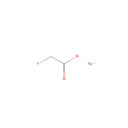 SILVER FLUOROACETATE (CAS: 13126-91-5) - Chemical Structure and Molecular Formula 