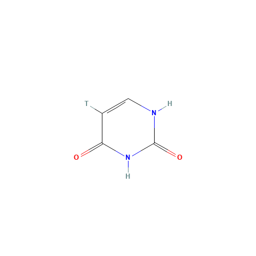URACIL-5-3H (CAS: 6165-71-5) - Chemical Structure and Molecular Formula 