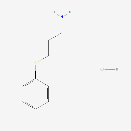 3-(Phenylthio)propan-1-amine hydrochloride (CAS: 78540-47-3) - Chemical Structure and Molecular Formula 