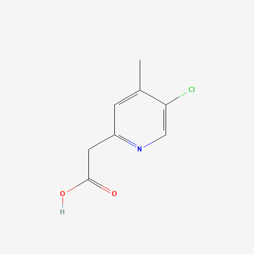 (5-Chloro-4-methyl-pyridin-2-yl)-acetic acid (CAS: 886365-20-4) - Chemical Structure and Molecular Formula 