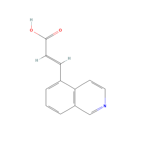 Trans-3-(isoquinolin-5-yl)acrylic acid (CAS: 87087-21-6) - Chemical Structure and Molecular Formula 