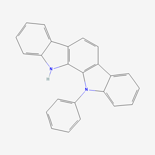 11,12-Dihydro-11-phenylindolo[2,3-a]carbazole (CAS: 1024598-06-8) - Chemical Structure and Molecular Formula 