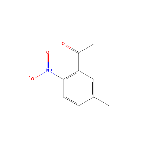 Ethanone, 1-(5-methyl-2-nitrophenyl)- (CAS: 69976-70-1) - Chemical Structure and Molecular Formula 