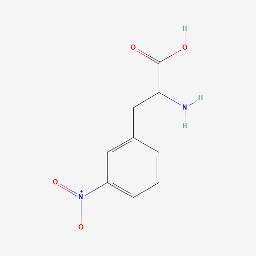 3-NITRO-DL-PHENYLALANINE (CAS: 22888-56-8) - Chemical Structure and Molecular Formula 