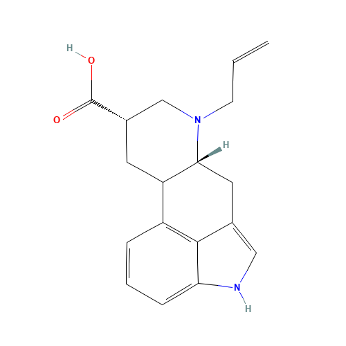 Ergoline-8-carboxylic acid, 6-(2-propenyl)-, (8-alpha)- (CAS: 86891-15-8) - Related Chemical Product