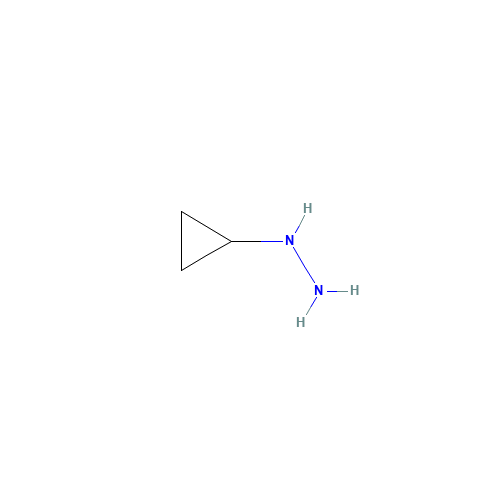 CYCLOPROPYL-HYDRAZINE (CAS: 120550-58-5) - Chemical Structure and Molecular Formula 