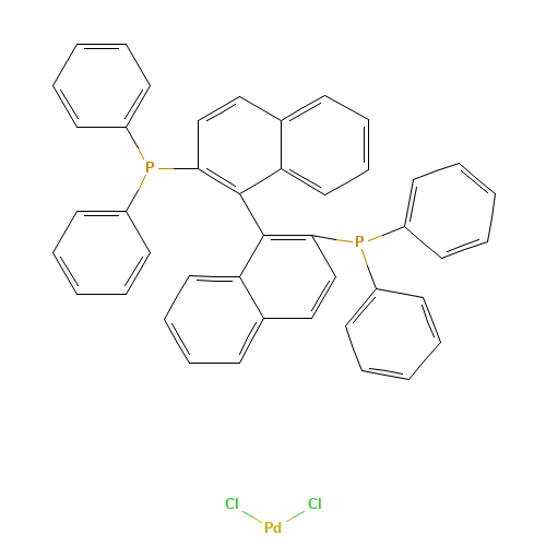 [(R)-(+)-2,2'-Bis(diphenylphosphino)-1,1'-binaphthyl]palladium(II) chloride (CAS: 115826-95-4) - Related Chemical Product