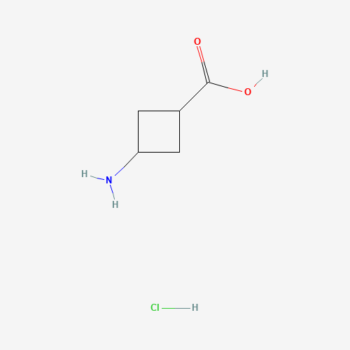 trans-3-AMinocyclobutanecarboxylic acid hydrochloride (CAS: 84182-60-5) - Chemical Structure and Molecular Formula 