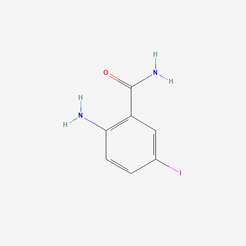 2-AMINO-5-IODOBENZAMIDE (CAS: 32658-67-6) - Chemical Structure and Molecular Formula 