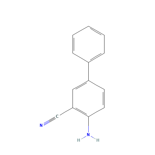 4-aMinobiphenyl-3-carbonitrile (CAS: 55675-86-0) - Chemical Structure and Molecular Formula 