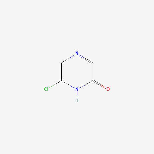 6-CHLORO-2-HYDROXYPYRAZINE (CAS: 4925-61-5) - Chemical Structure and Molecular Formula 