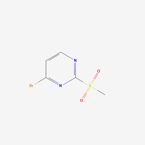4-Bromo-2-(methylsulfonyl)pyrimidine (CAS: 1208538-52-6) - Chemical Structure and Molecular Formula 