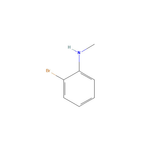 2-bromo-N-methylbenzenamine (CAS: 6832-87-7) - Chemical Structure and Molecular Formula 