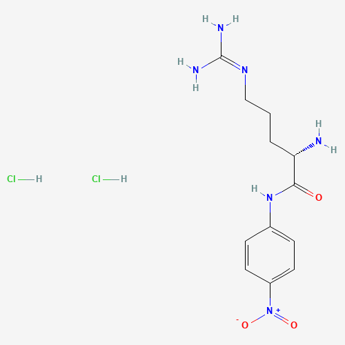 L-ARGININE P-NITROANILIDE DIHYDROCHLORIDE (CAS: 40127-11-5) - Chemical Structure and Molecular Formula 