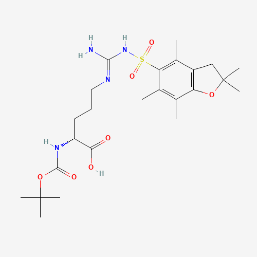 BOC-D-ARG(PBF)-OH (CAS: 186698-61-3) - Chemical Structure and Molecular Formula 