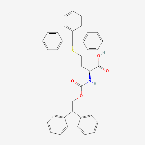 FMOC-HOMOCYS(TRT)-OH (CAS: 167015-23-8) - Chemical Structure and Molecular Formula 